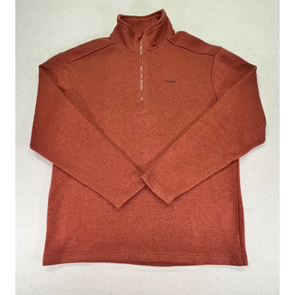 KAVU‎ Men's XL 1/4 Zip Long Sleeve Shirt Outdoor Wear Embroidered Sweater